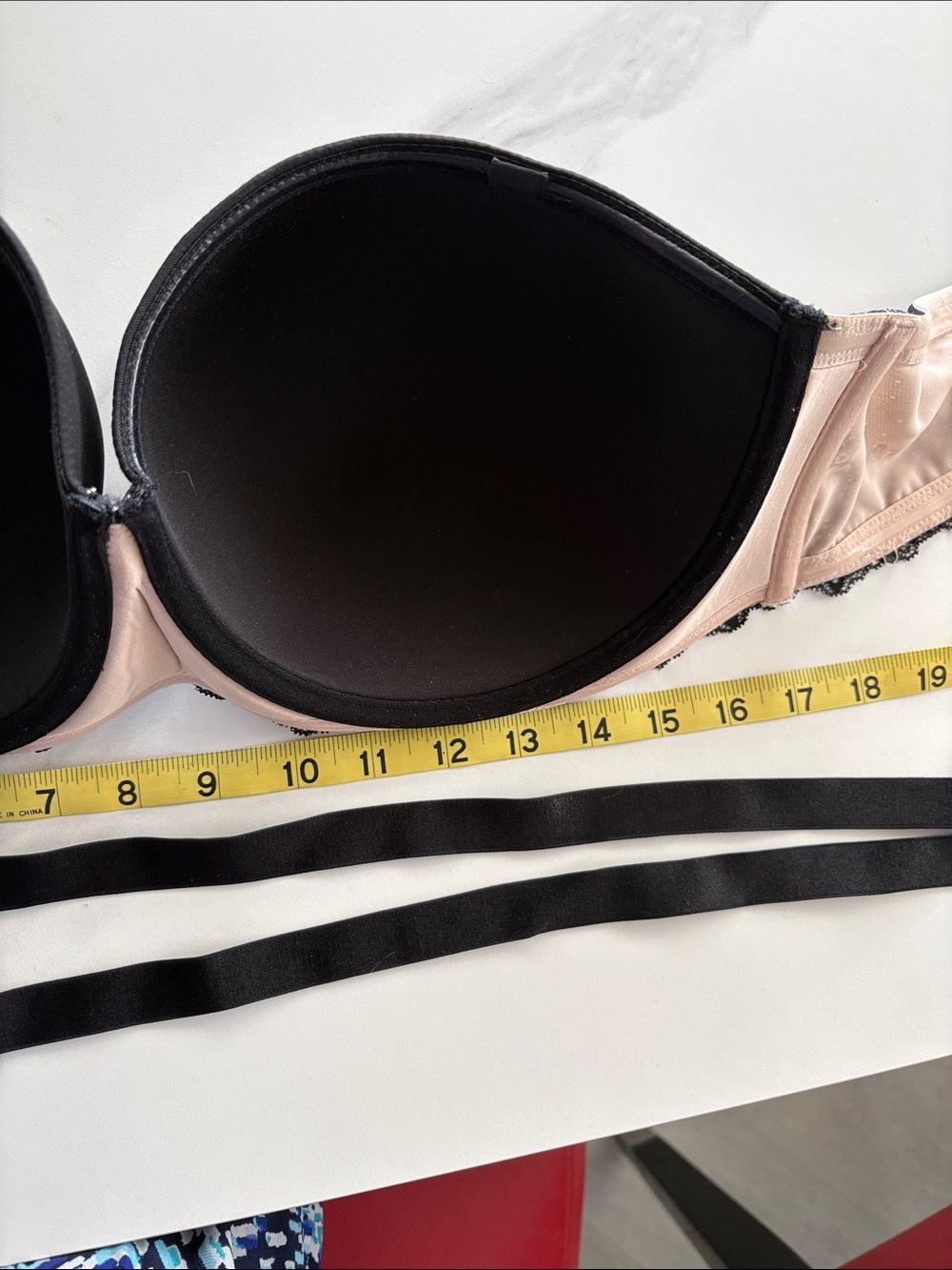 torrid Black Strapless Lace-Trim Push-Up Bra - Picture 5 of 7